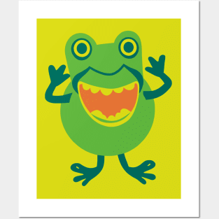 Cute Adorable Frog Posters and Art